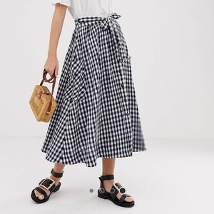 ASOS plaid button Skirt